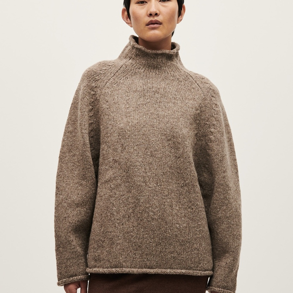 Babaà jumper no81 dark mist Women's Brown Sweater NWOT